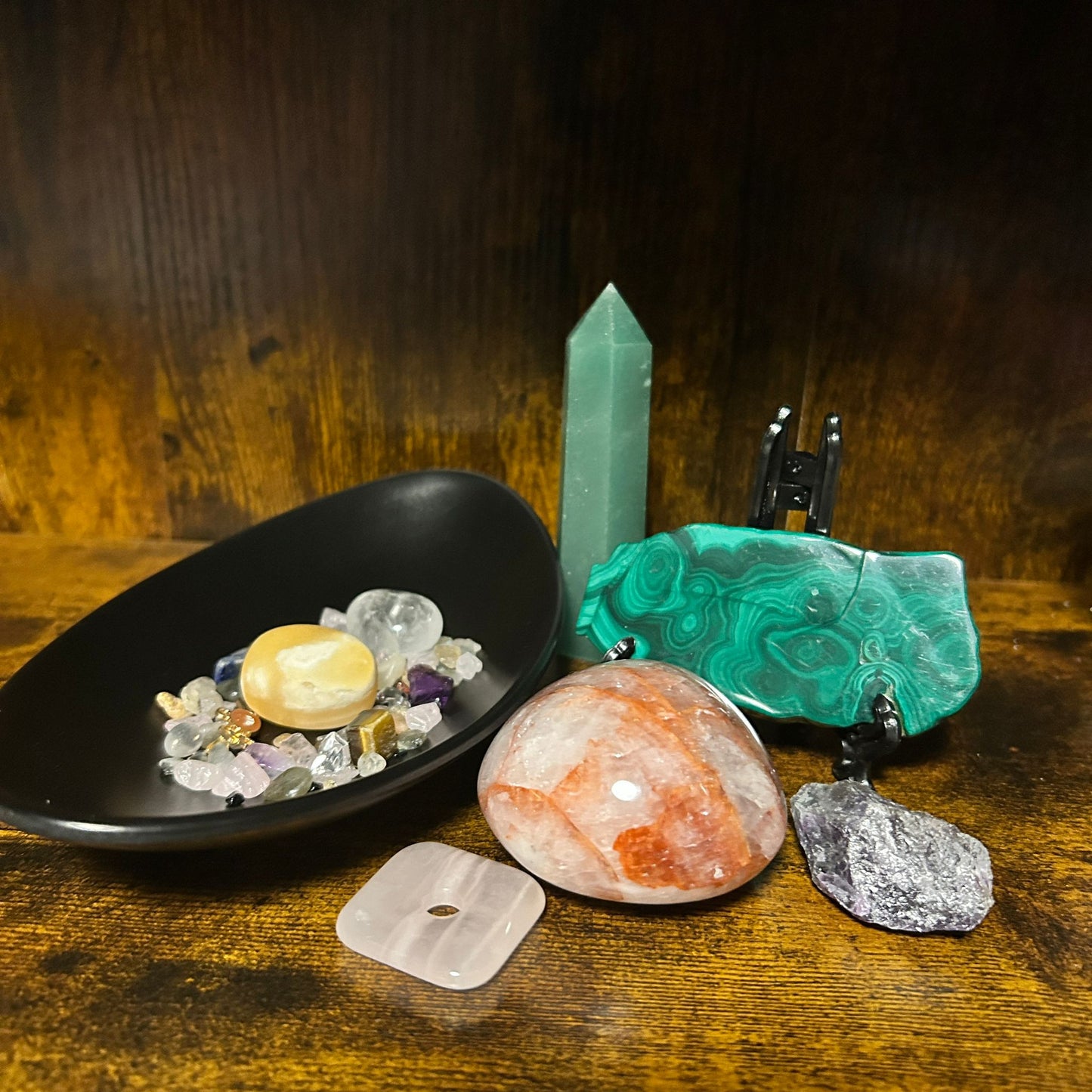 Edelstein Bingo – Handgehäkelter Beutel mit Edelsteinen | Edelsteinliebhaber | Überraschung | Geschenke | Edelsteine